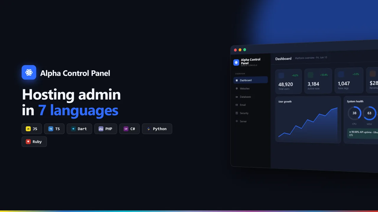 Alpha ControlPanel — screenshot 2
