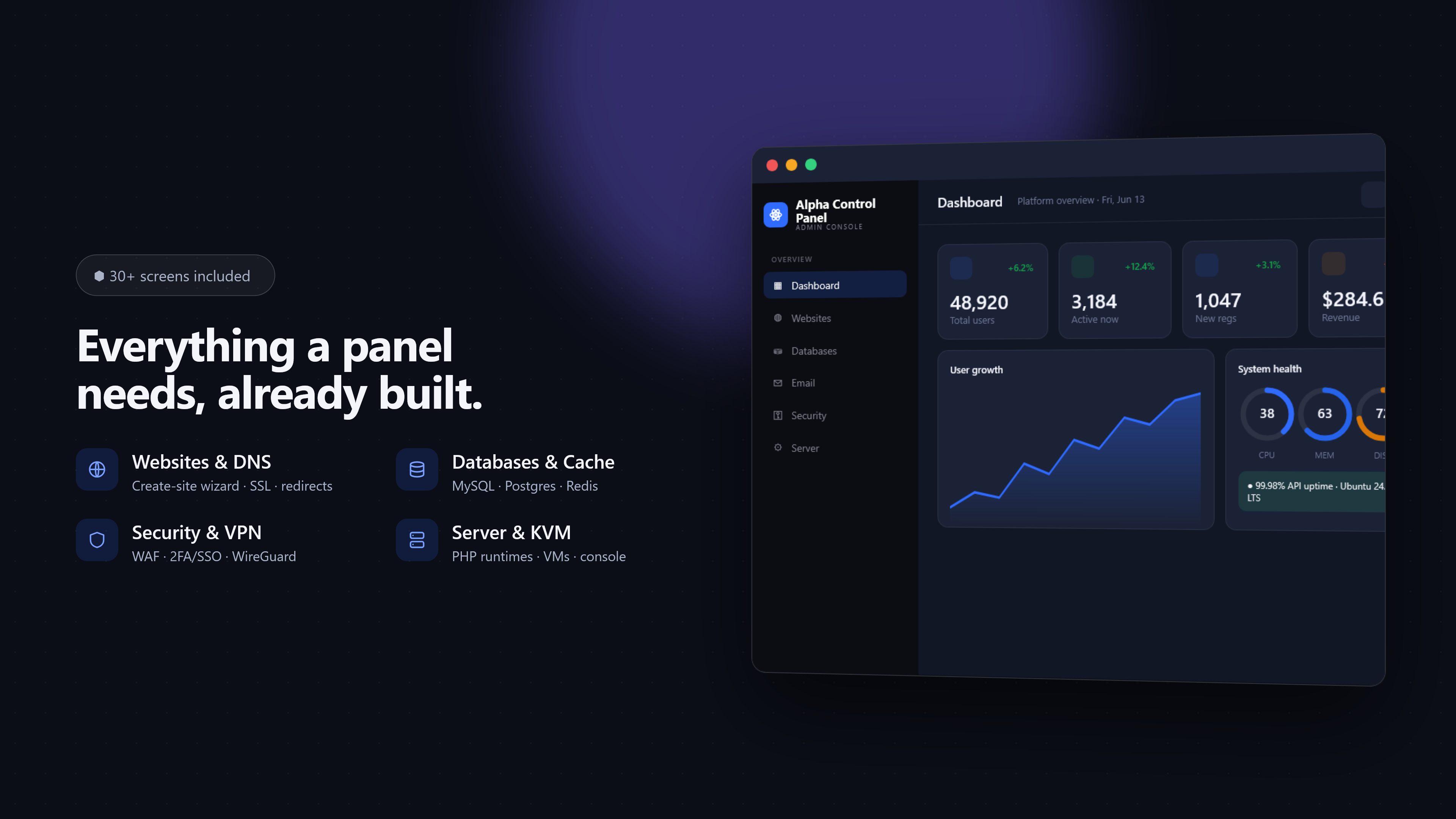 Alpha ControlPanel — screenshot 3