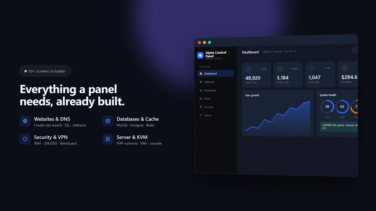 Alpha ControlPanel — screenshot 3