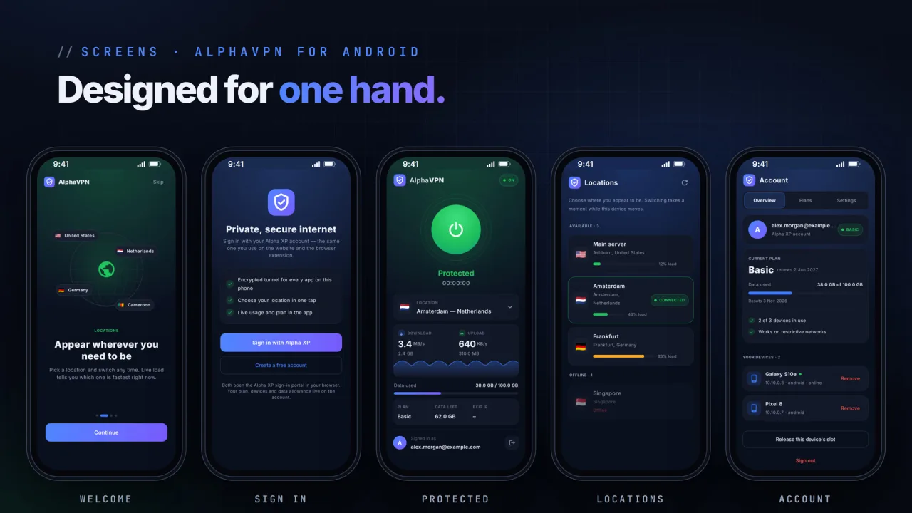 AlphaVPN | Android WireGuard VPN App — screenshot 4