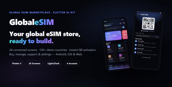 Alpha eSIM store | Flutter — screenshot 1