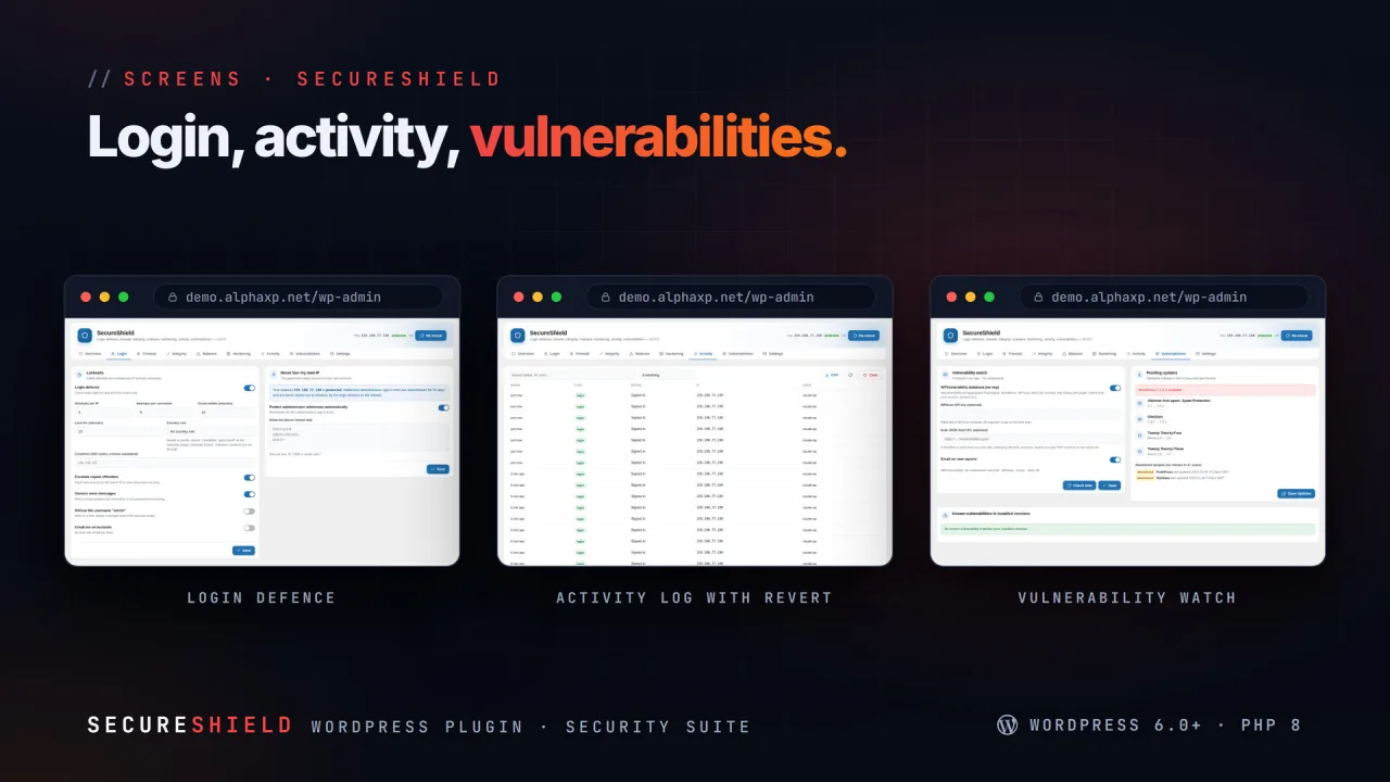 SecureShield | Firewall, Login Defence & Malware Scans for WordPress — screenshot 4