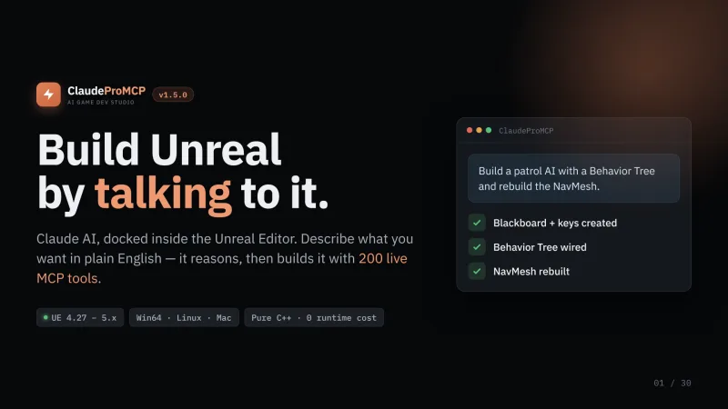 ClaudeProMCP — AI Game Dev Studio