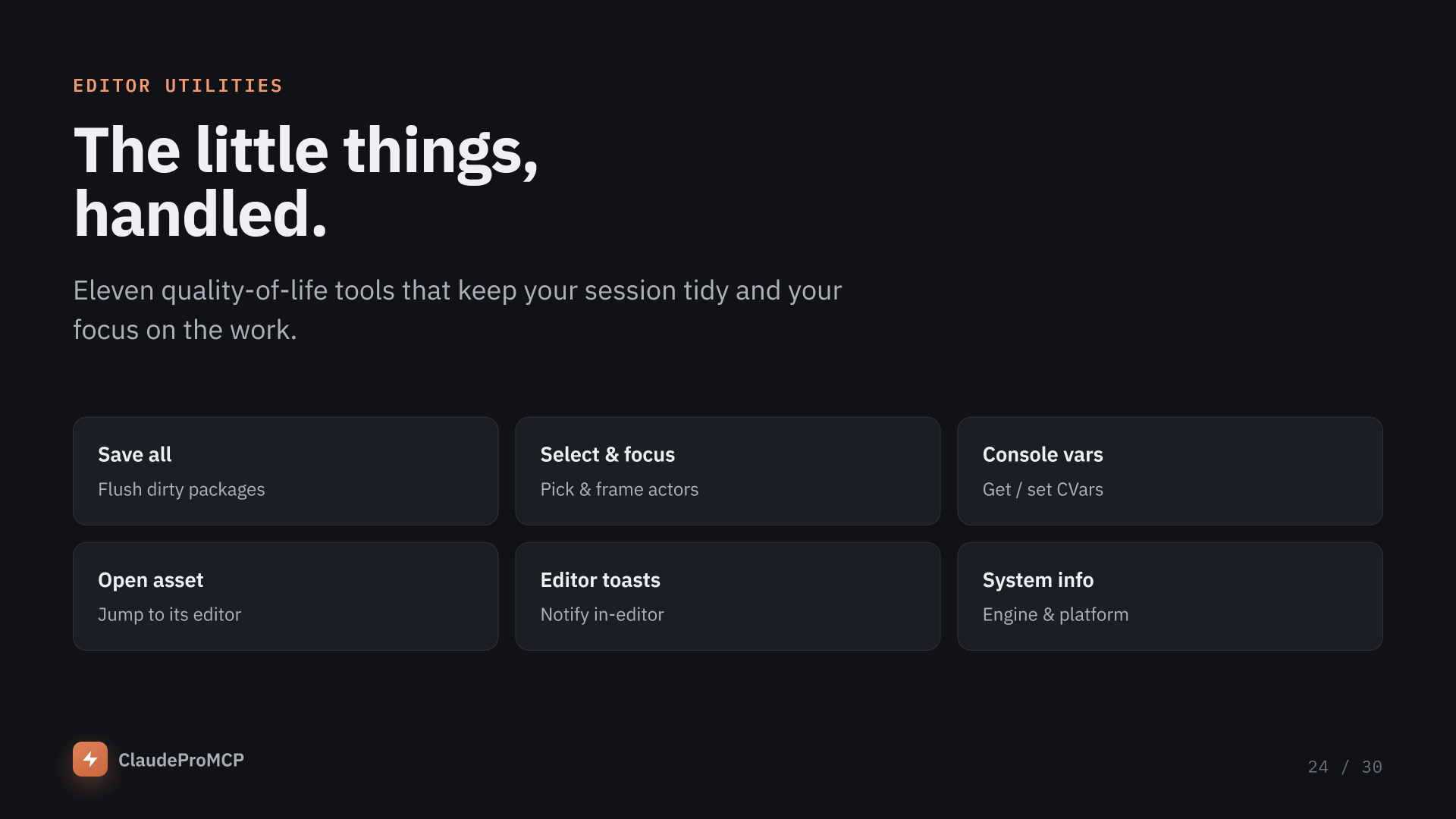 ClaudeProMCP — AI Game Dev Studio — screenshot 24