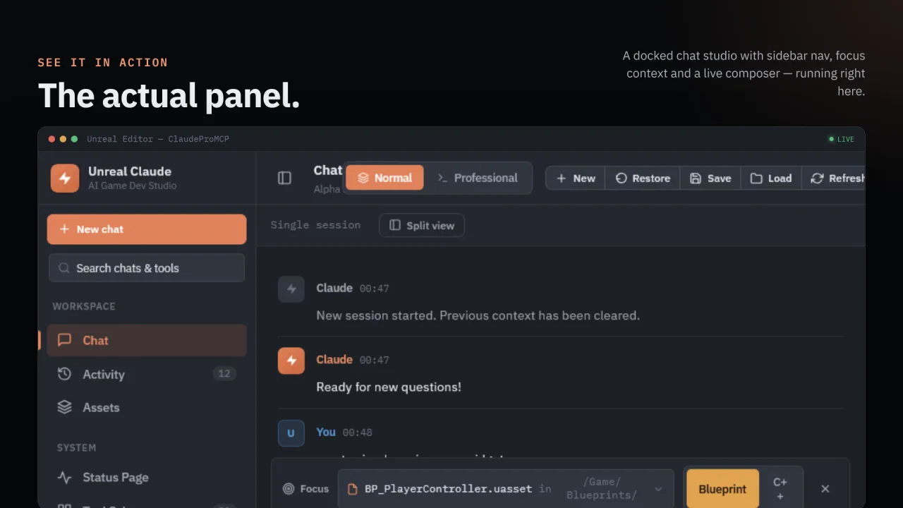 ClaudeProMCP — AI Game Dev Studio — screenshot 25