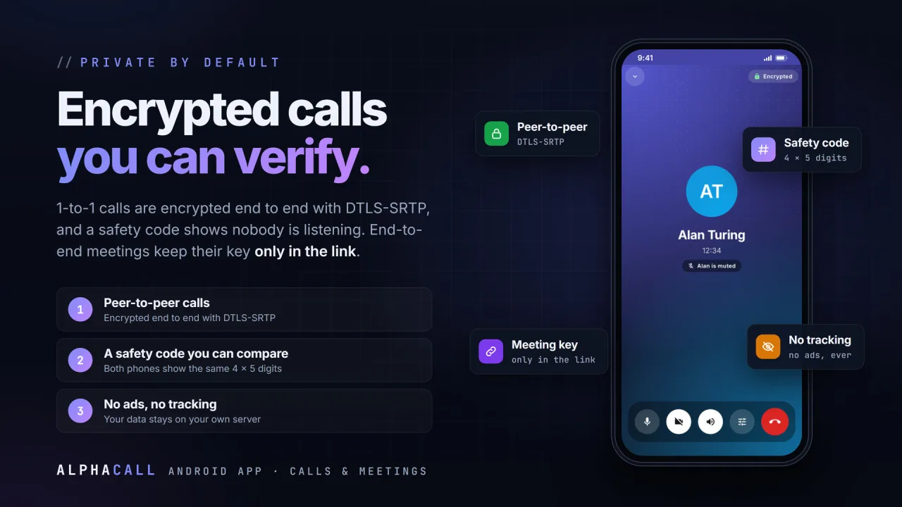 AlphaCall | Android Video, Voice & Meetings App — screenshot 4