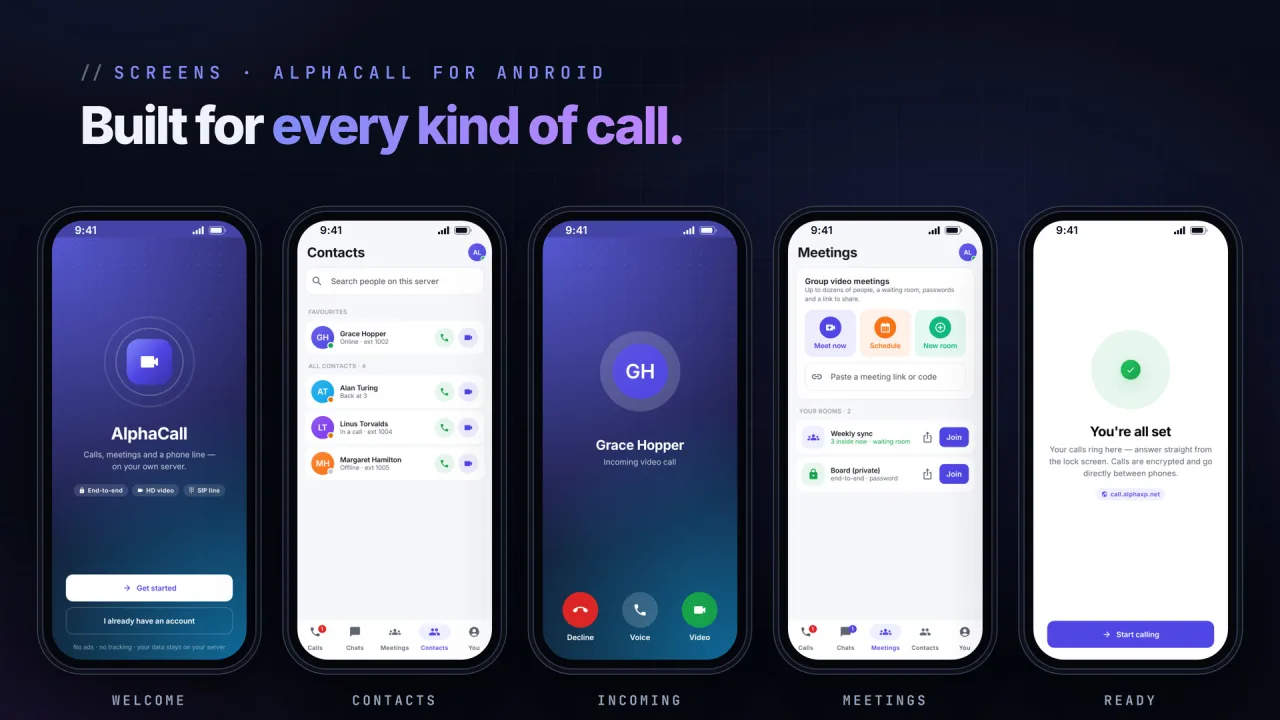 AlphaCall | Android Video, Voice & Meetings App — screenshot 5