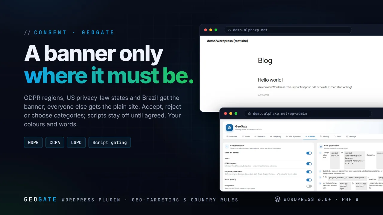 GeoGate | Geo-targeting & Country Rules for WordPress — screenshot 3