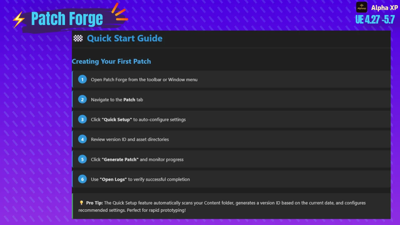 Patch Forge - Advanced Content Patching System — screenshot 3