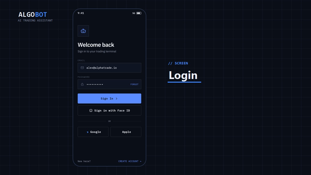 AlgoBot | Flutter AI Trading App — screenshot 12