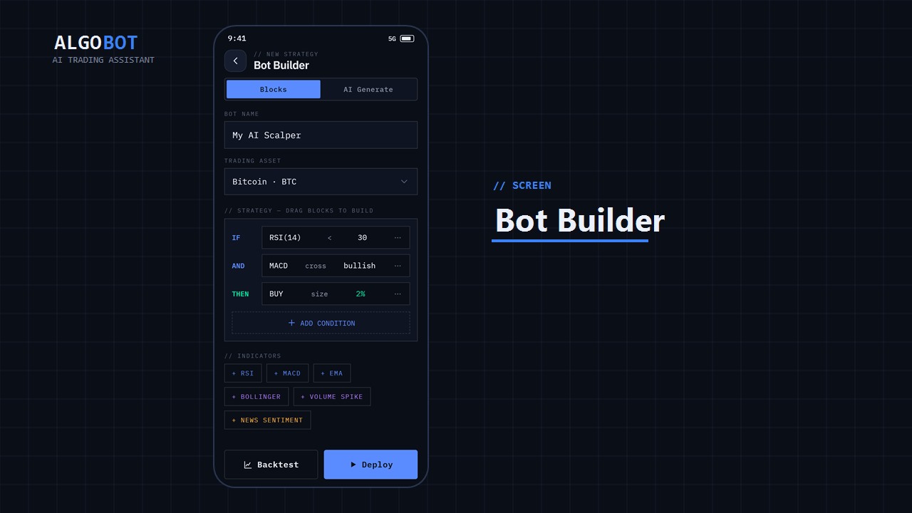 AlgoBot | Flutter AI Trading App — screenshot 5