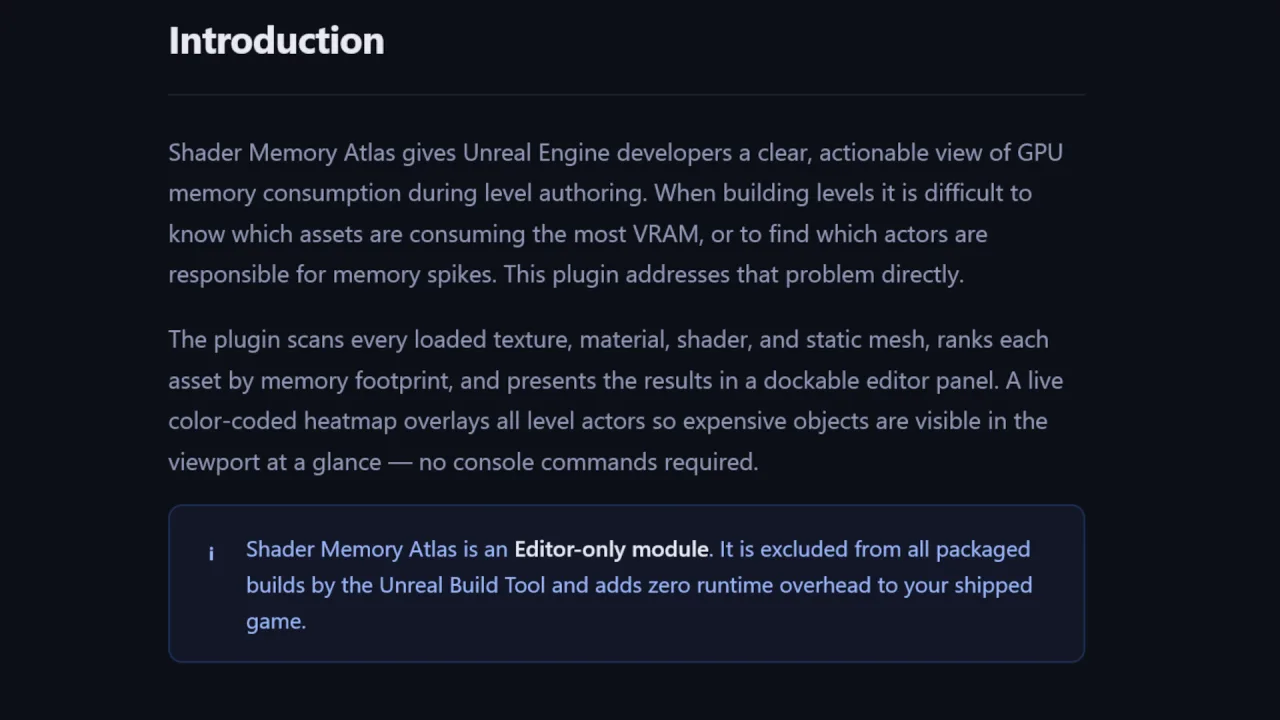 ShaderMemoryAtlas — screenshot 2