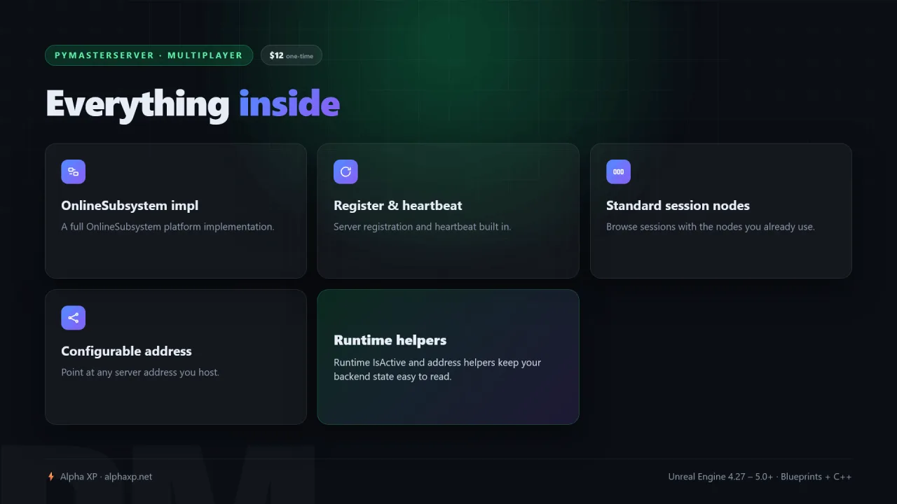PyMasterServer — screenshot 2