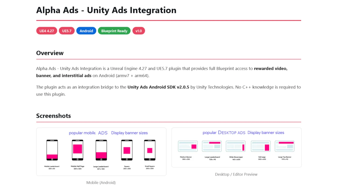 Alpha Ads - Unity Ads Integration — screenshot 8