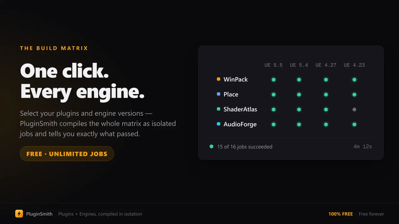 PluginSmith - Multi-Engine Plugin Builder — screenshot 2